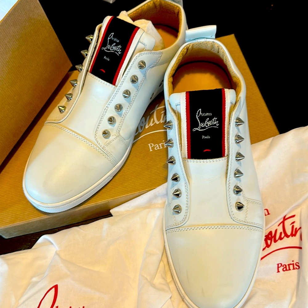 Christian louboutin fique a vontade sneakers in white
